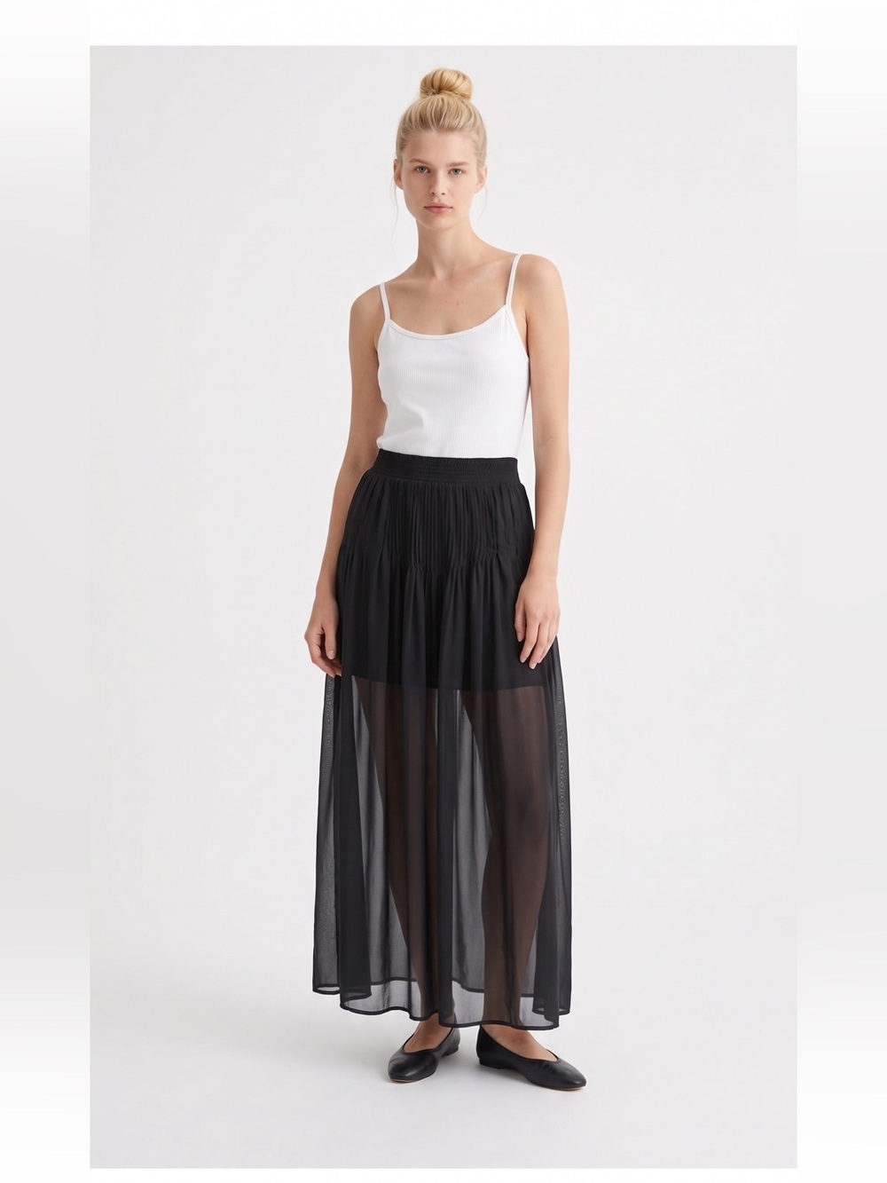 PINKO Made in Italy Black Sheer Maxi Skirt. Whimsygoth. Ethereal. Feminine. S